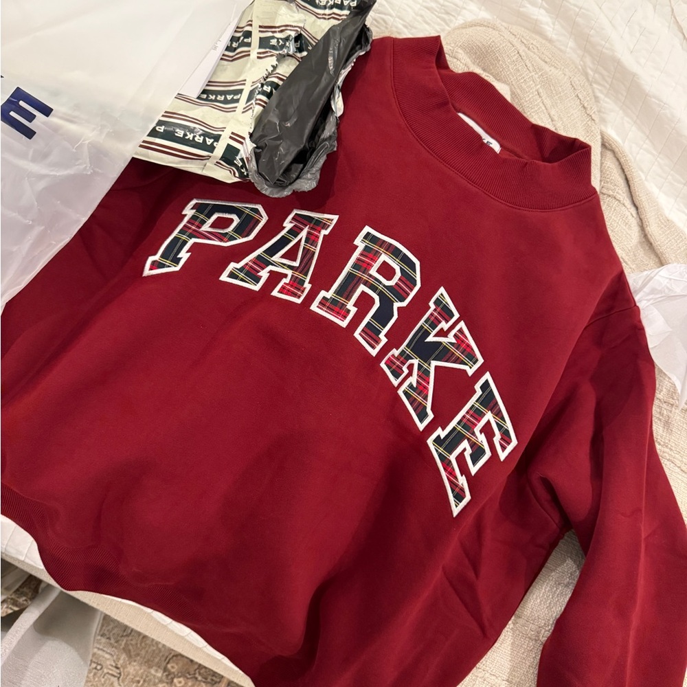 Parker Women's Red Crew Neck Sweater